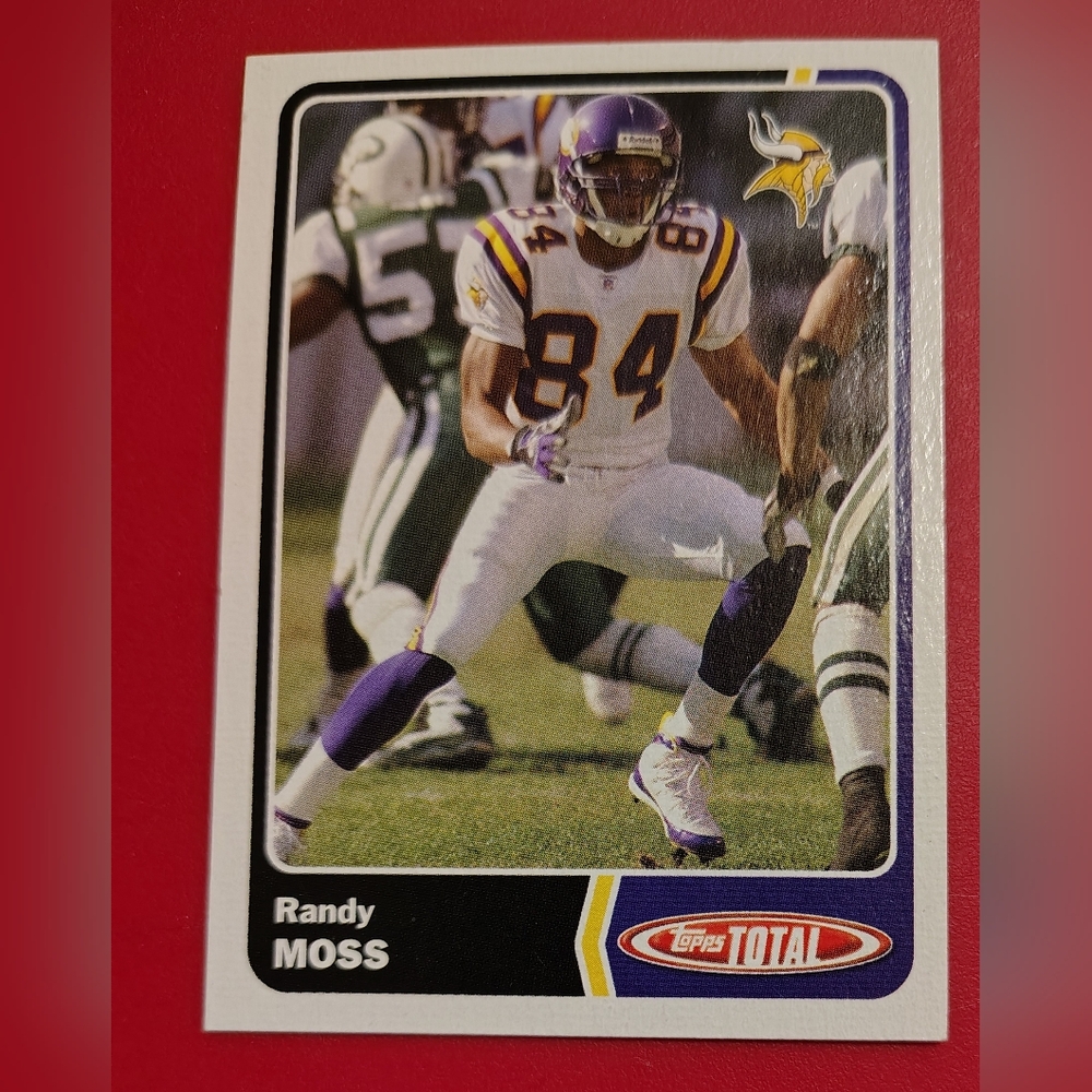 Randy Moss 2003 Topps Total #323 Minnesota Vikings Football Card